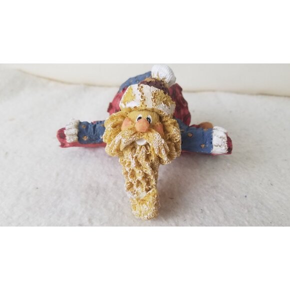 Santa Stocking Hanger Christmas Collection Cottage Patchwork Retro NWOT - Picture 1 of 8